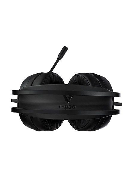 RAPOO VH310 Wired Gaming Headset Virtual 7.1 Channel 50MM Sound Unit RGB Backlit Headphone with 360° Adjustable Noise-Canceling Microphone for Computer PC Gamer - Black