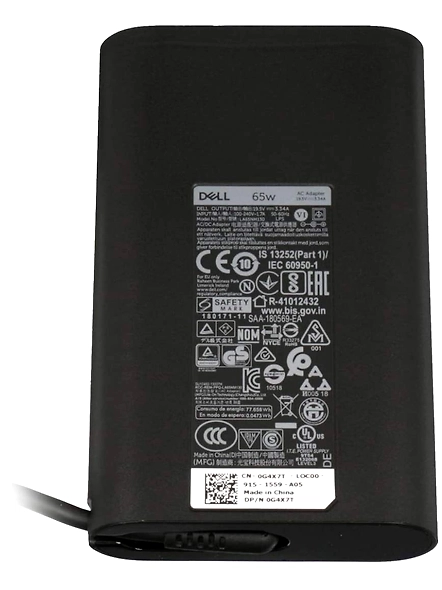 Dell 65W Slim E5 Power Adapter-P65WE5/N5HIN/G4X7T-1