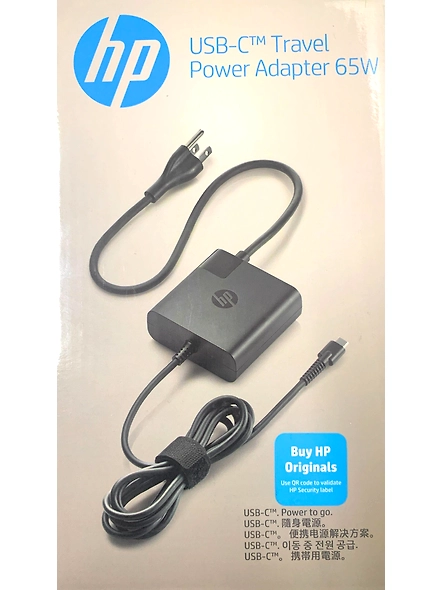 HP 65W Type C Travel Power Adapter-X7W50AA-2