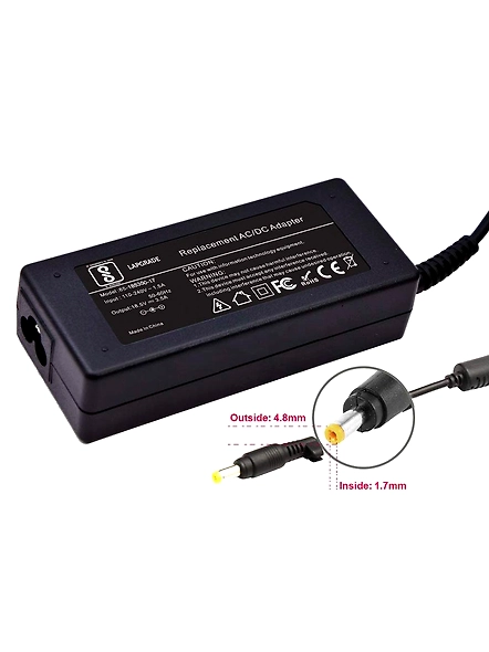 Lapgrade Adapter Charger for HP V2000,B2800, V3000, V6000, B1900, C300, F500, C500, V3000, B1800,NX 4300-2