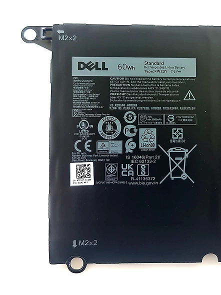Original Dell XPS 13 9360 7.6V 60Wh Battery-TP1GT