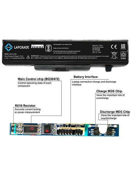Lapgrade Battery for Lenovo Ideapad B480 B485 B490 Series-2