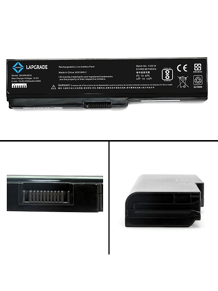 Lapgrade Battery for Toshiba Dynabook, Qosmio, Equium, Portege, Satellite Series-2843