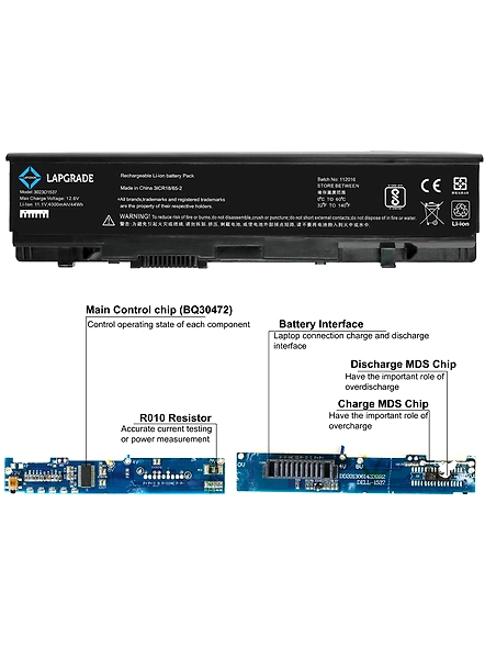Lapgrade Battery for Dell Studio 15 1535 1536 Series-2