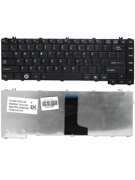 Lapgrade Toshiba Satellite L600, C600 Series Glossy (AETE2U00010) Laptop KeyBoard-3643