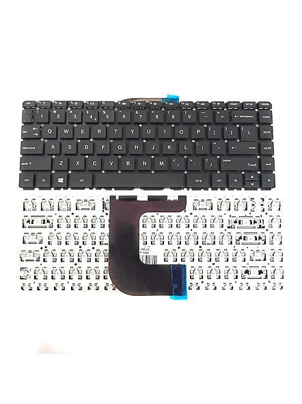Lapgrade HP Pavilion 14-AC, 340 G3, 346 G3, 348 G3, 246-G4, 240-G4 (807169-001) Laptop Keyboard