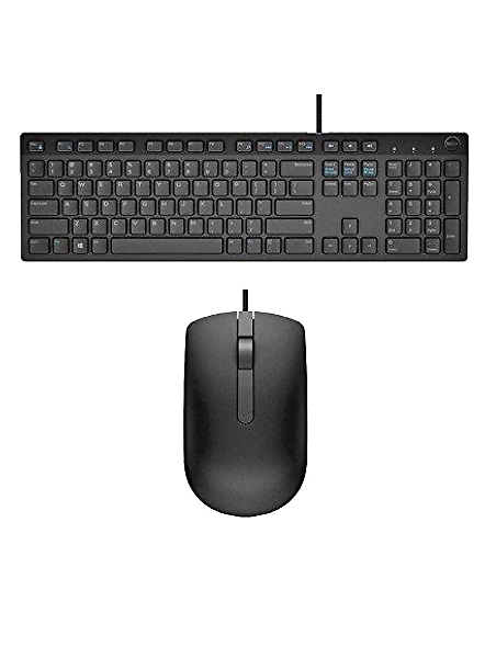 Dell USB Wired Keyboard and Mouse Combo(Black) KB216+MS116