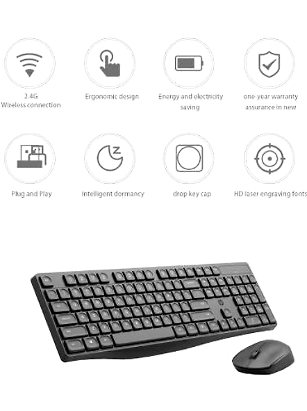 HP CS10 Wireless Combo Keyboard and Mouse-7YA13PA