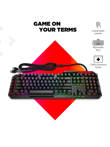 HP OMEN Sequencer Opto Mechanical Wired RGB Gaming Keyboard with N-Key