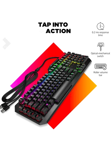 HP OMEN Sequencer Opto Mechanical Wired RGB Gaming Keyboard with N-Key-2