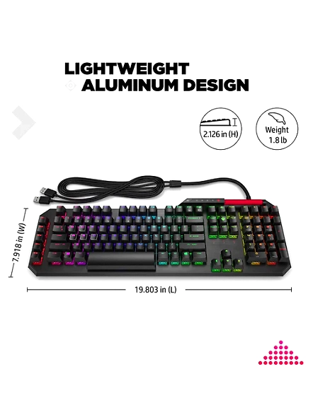 HP OMEN Sequencer Opto Mechanical Wired RGB Gaming Keyboard with N-Key-3