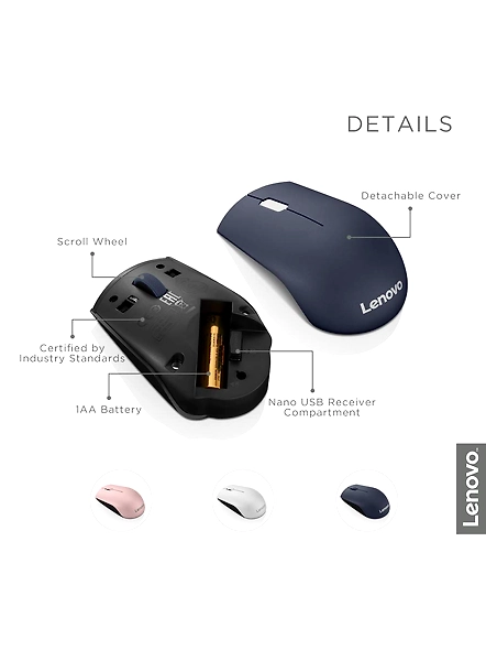 Lenovo 520 Wireless Mouse (Abyss Blue)-GY50T83714-4