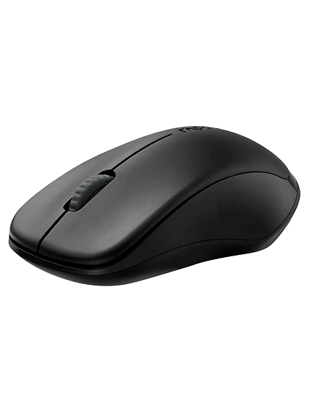 RAPOO 1620 wireless Mouse , 2.4 GHz with USB Nano Receiver, Optical Tracking, Ambidextrous, PC/Mac/Laptop - Black-1051