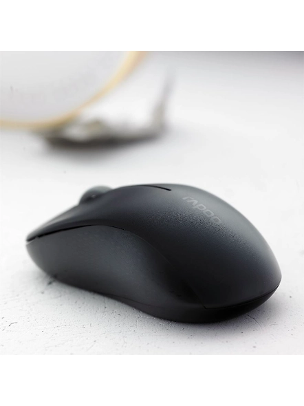 RAPOO M160 Multimode (Bluetooth) 3.0 4.0 &amp; wireless 2.4 GHz with USB Nano Receiver,1300PI Optical Tracking, Ambidextrous.-2
