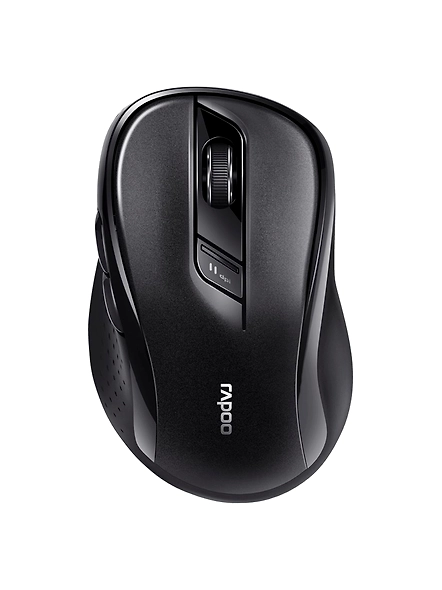 Rapoo Bluetooth Wireless Mouse, M500G Multi Mode Bluetooth 5.0 &amp; 3.0 Mouse 2.4G Wireless Portable Silent Mouse with USB Receiver, Adjustable DPI for Laptop, MacBook, PC, Windows, Tablet,Black-1113