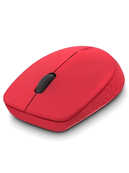 Rapoo M100 Ultra Silent Wireless Mouse With Bluetooth Multi-Device Connectivity Upto 3 Devices, Ergonomic Design, 1300 DPI &amp; 10 Meter Range for PC/Laptop/MacBook/Tablet Phones, 3 Years Warranty - Red-1087