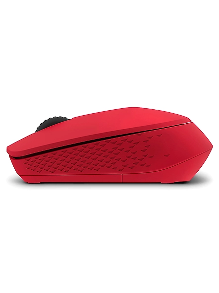Rapoo M100 Ultra Silent Wireless Mouse With Bluetooth Multi-Device Connectivity Upto 3 Devices, Ergonomic Design, 1300 DPI &amp; 10 Meter Range for PC/Laptop/MacBook/Tablet Phones, 3 Years Warranty - Red-1