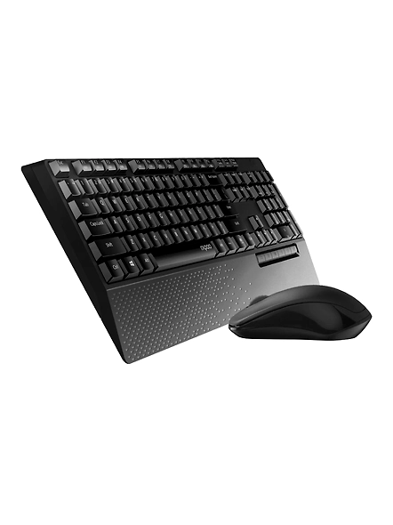 Rapoo X1960 Wireless Optical Mouse &amp; Keyboard Spill Resistance Multimedia Hotkeys 1000DPI Black-2