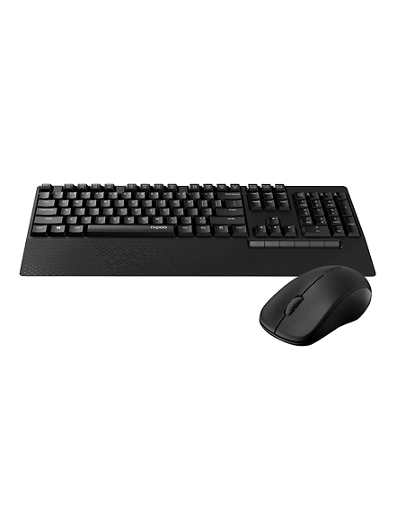 Rapoo X1960 Wireless Optical Mouse &amp; Keyboard Spill Resistance Multimedia Hotkeys 1000DPI Black-3
