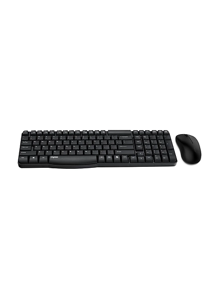 Rapoo X1810 2.4GHz Wireless Optical Keyboard &amp; Mouse Combo, 10 Meter Transmission Range, Spill-resistant Design, 1000 DPI Mouse, Fn Keys, 12 Multimedia Functions, 3 Years Warranty - White-1