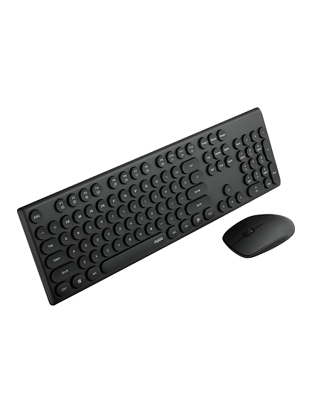 Rapoo X260 Wireless Keyboard and Mouse Combo set 2.4 Ghz with Type Writer Key-1