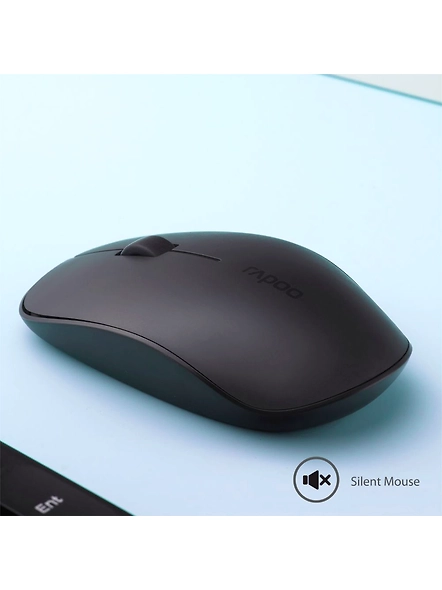 Rapoo X260 Wireless Keyboard and Mouse Combo set 2.4 Ghz with Type Writer Key-3