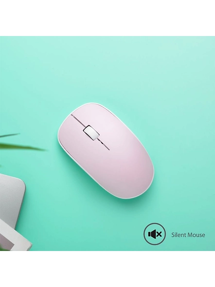 Rapoo X260 Wireless Keyboard and Mouse Combo set 2.4 Ghz with Type Writer Key- Pink-3