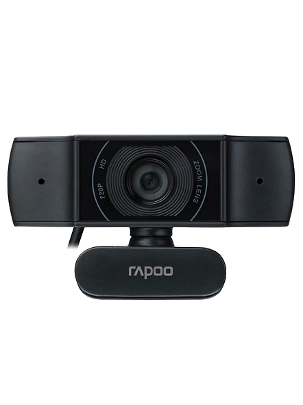 HD Webcam with Microphone, RAPOO C260 USB 1080P , Built-in Dual Noise Reduction Mics, 95-degree Wide Angle, Zoom/Skype/Teams, Conferencing and Video Calls-1137