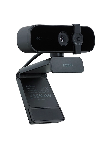 Rapoo C280 Digital USB FHD 1440P Business Webcam with Dual Microphone &amp; Privacy Cover, Plug and Play, for Zoom/Skype/Google Hangouts/Face Time for Mac, Laptop MAC PC Desktop-1