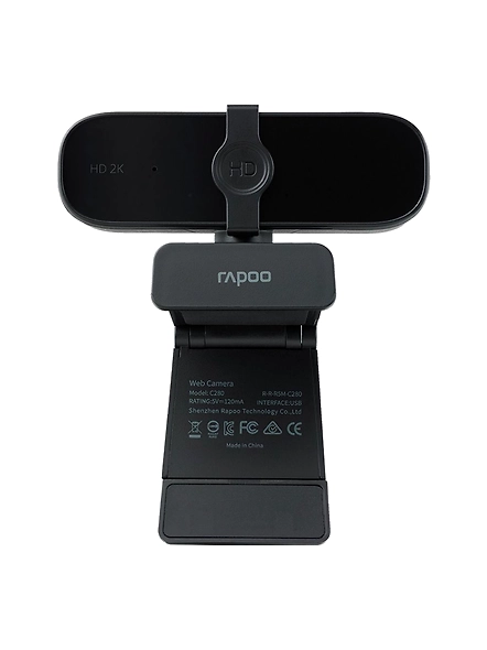 Rapoo C280 Digital USB FHD 1440P Business Webcam with Dual Microphone &amp; Privacy Cover, Plug and Play, for Zoom/Skype/Google Hangouts/Face Time for Mac, Laptop MAC PC Desktop-3
