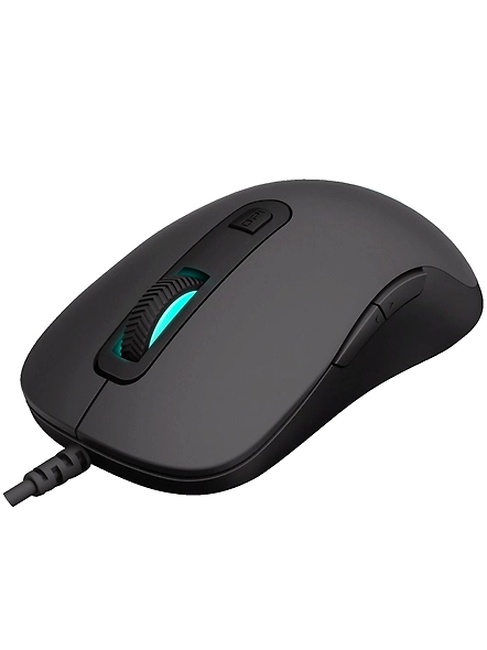 Rapoo V16 with Ergonomic ambidextrous design, Adjustable 2k DPI, 8G acceleration,Breathing light with cyclical changes,Onboard Memory light weight Black.-1025