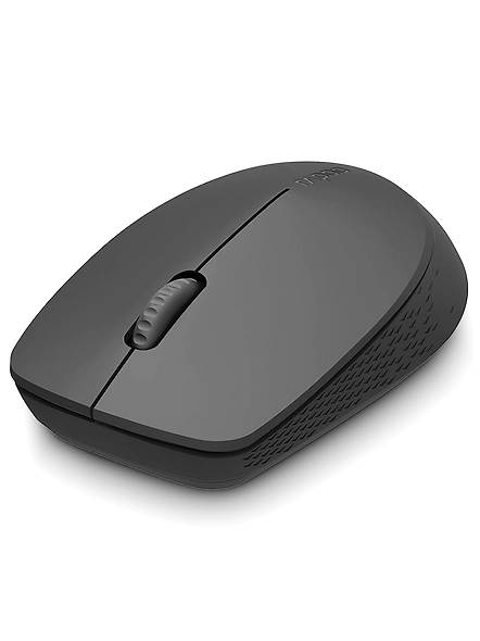 Rapoo M100 Ultra Silent Wireless Mouse With Bluetooth Multi-Device Connectivity Upto 3 Devices, Ergonomic Design, 1300 DPI &amp; 10 Meter Range for PC/Laptop/MacBook/Tablet Phones, 3 Years Warranty - Drak Grey-1080