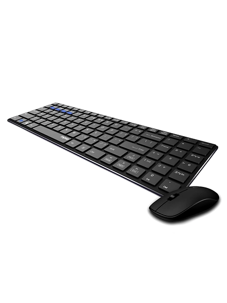 Rapoo 9300m Multi-Device Bluetooth + 2.4Ghz Wireless Keyboard &amp; Mouse Combo Ultra Slim Design, Spill-Resistant, Anodized Aluminum Body Compatible with Windows/PC/Chromebook, 3 Years Warranty - Black-3