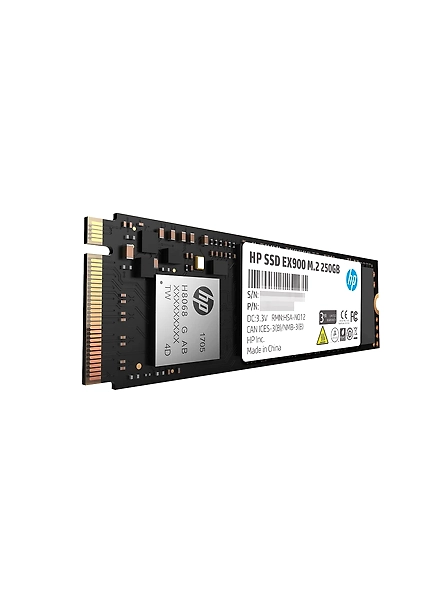 HP EX900 M.2 250GB PCIe 3.0 x4 NVMe 3D TLC NAND Internal Solid State Drive (SSD)-2YY43AA