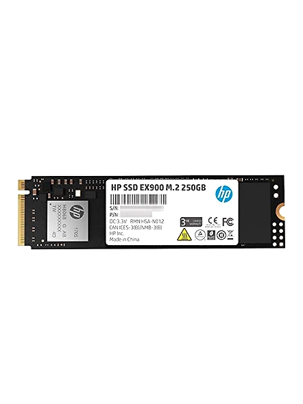 HP EX900 M.2 250GB PCIe 3.0 x4 NVMe 3D TLC NAND Internal Solid State Drive (SSD)-2YY43AA