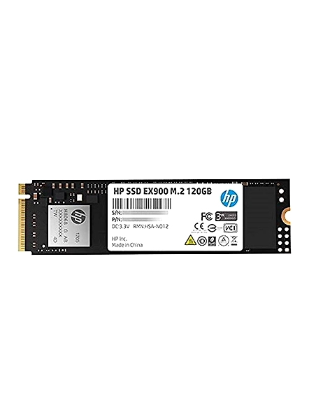 HP EX900 M.2 120GB PCIe 3.1 x 4 NVMe 3D TLC NAND Internal Solid State Drive (SSD)-2YY42AA-2