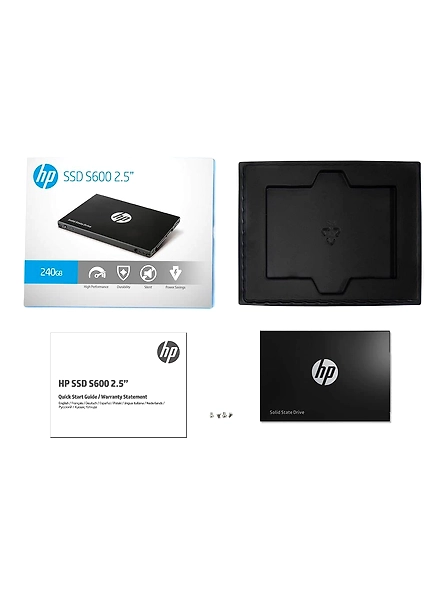 HP S600 2.5 240GB SATA III 3D NAND Internal Solid State Drive (SSD)-4FZ33AA-4