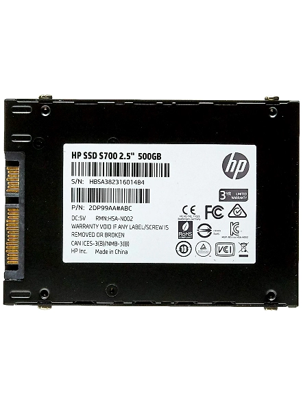 HP S700 500GB SATA III 3D NAND Internal Solid State Drive SSD-2DP99AA-2