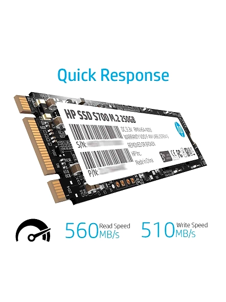 HP S700 M.2 2280 250GB SATA III 3D TLC NAND Internal Solid State Drive 6Gb/s SSD-2LU79AA-2