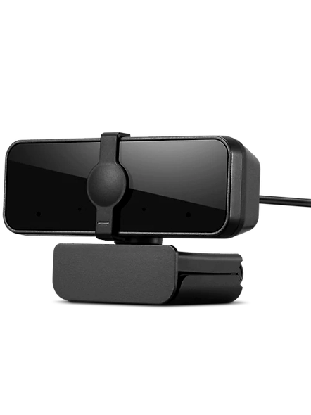 Lenovo FHD Webcam with Full Stereo Dual Built-in mics | FHD 1080P 2.1 Megapixel CMOS Camera |Wide 95 deg Lens| 360 deg Rotation (4XC1B34802), Black-3