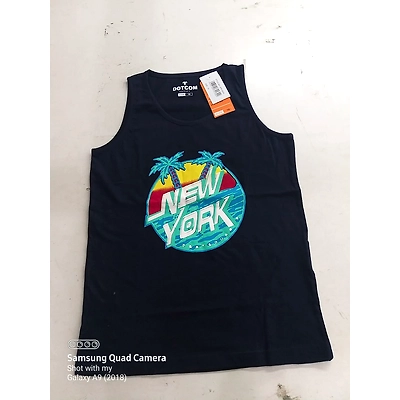 mens and boyes cut sleeves t shirt for summer-12347932