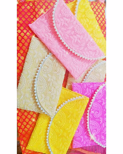 BEAUTIFUL CHIKANKARI ENVELOPE-12355930