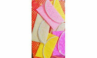 BEAUTIFUL CHIKANKARI ENVELOPE