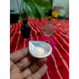 german silver diya
