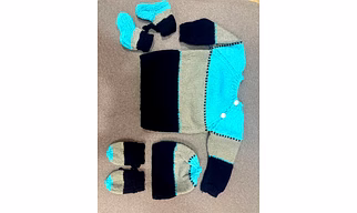 Hand knitted baby sweater