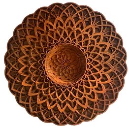 Luxury Teak Wood - Alpha Tale - Wall Decor with intricate multi-layer patterns from the House of TAZMIC Designs