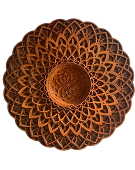 Luxury Teak Wood - Alpha Tale - Wall Decor with intricate multi-layer patterns from the House of TAZMIC Designs
