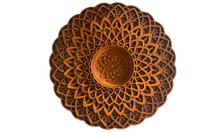 Luxury Teak Wood - Alpha Tale - Wall Decor with intricate multi-layer patterns from the House of TAZMIC Designs