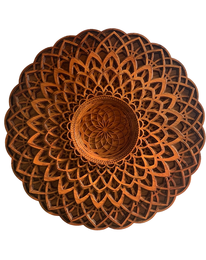 Luxury Teak Wood - Alpha Tale - Wall Decor with intricate multi-layer patterns from the House of TAZMIC Designs-12347508