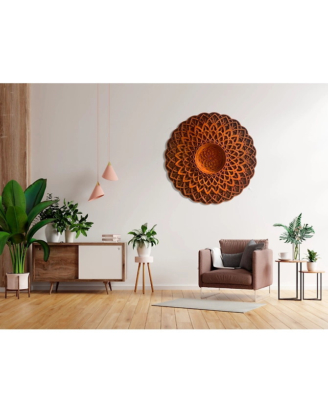 Luxury Teak Wood - Alpha Tale - Wall Decor with intricate multi-layer patterns from the House of TAZMIC Designs-1
